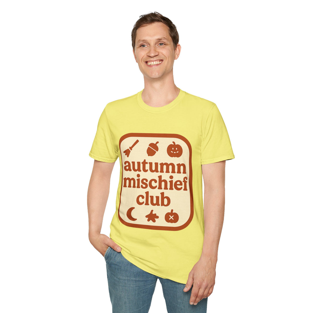 Autumn Mischief Club T-Shirt — Cozy Fall Graphic Tee - Trending Now - August 2026