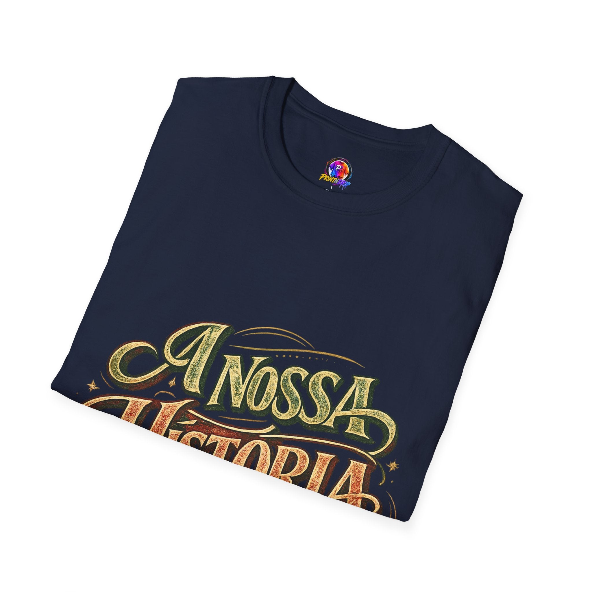 Portugal T-Shirt — "A Nossa História" Vintage Compass Graphic Tee