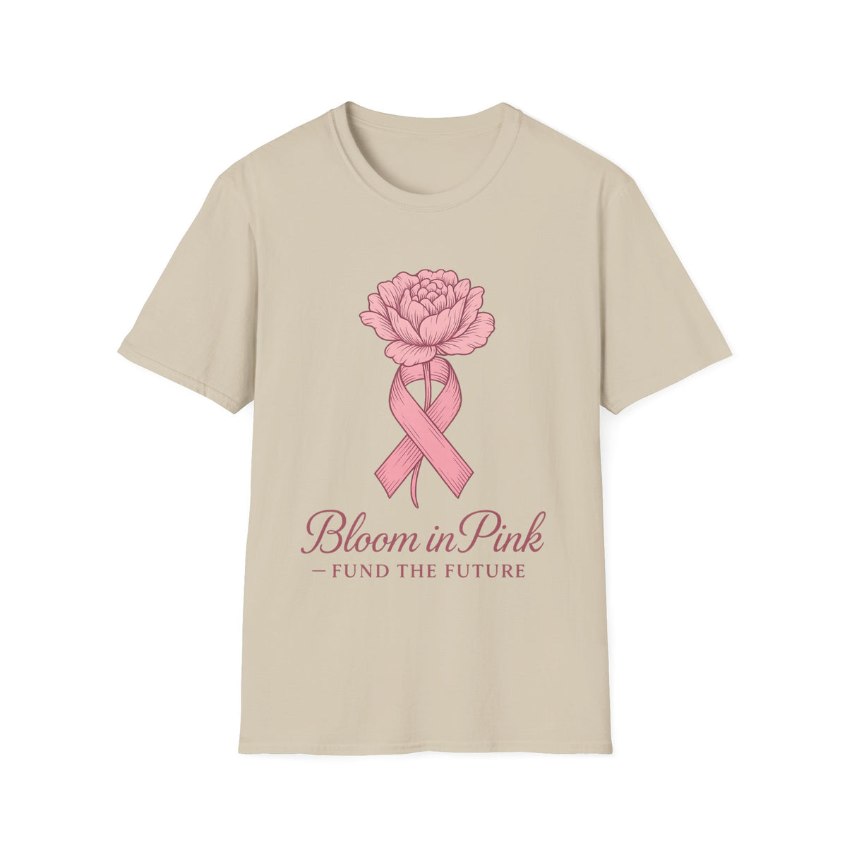 Bloom In Pink Ribbon Rose Graphic Tee, Elegant Breast Cancer Awareness T-Shirt - Trending Now - September 2026