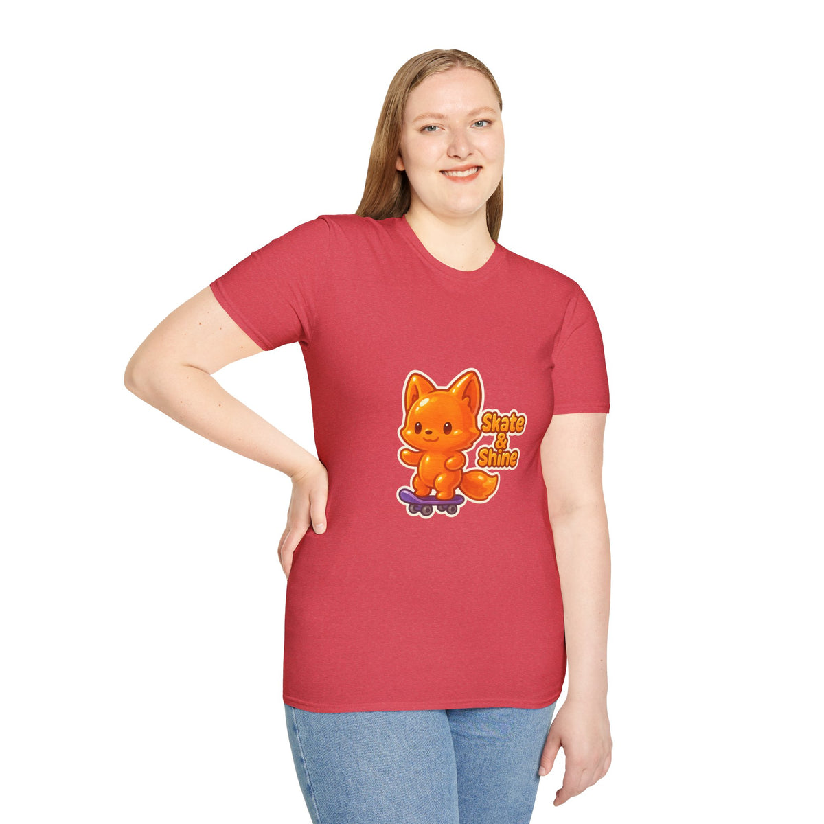 Cute Orange Fox Skateboard T-Shirt — "Gotta Skate" Graphic Tee - Trending Now - October 2026
