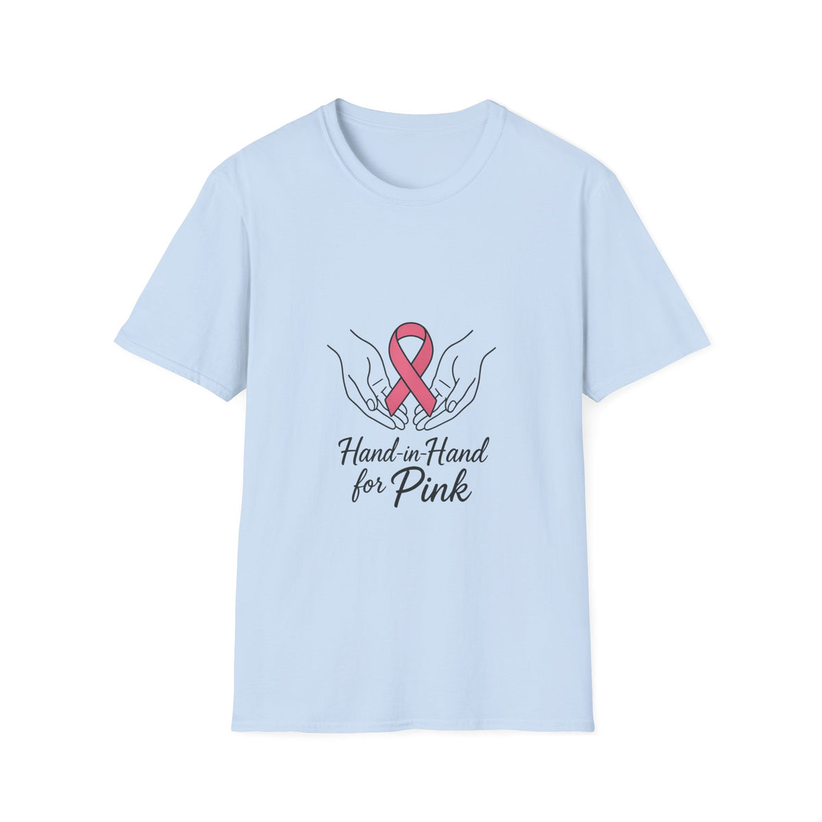 Breast Cancer Awareness T-Shirt — Hands in Hands for Pink Ribbon Tee - Trending Now - October 2026