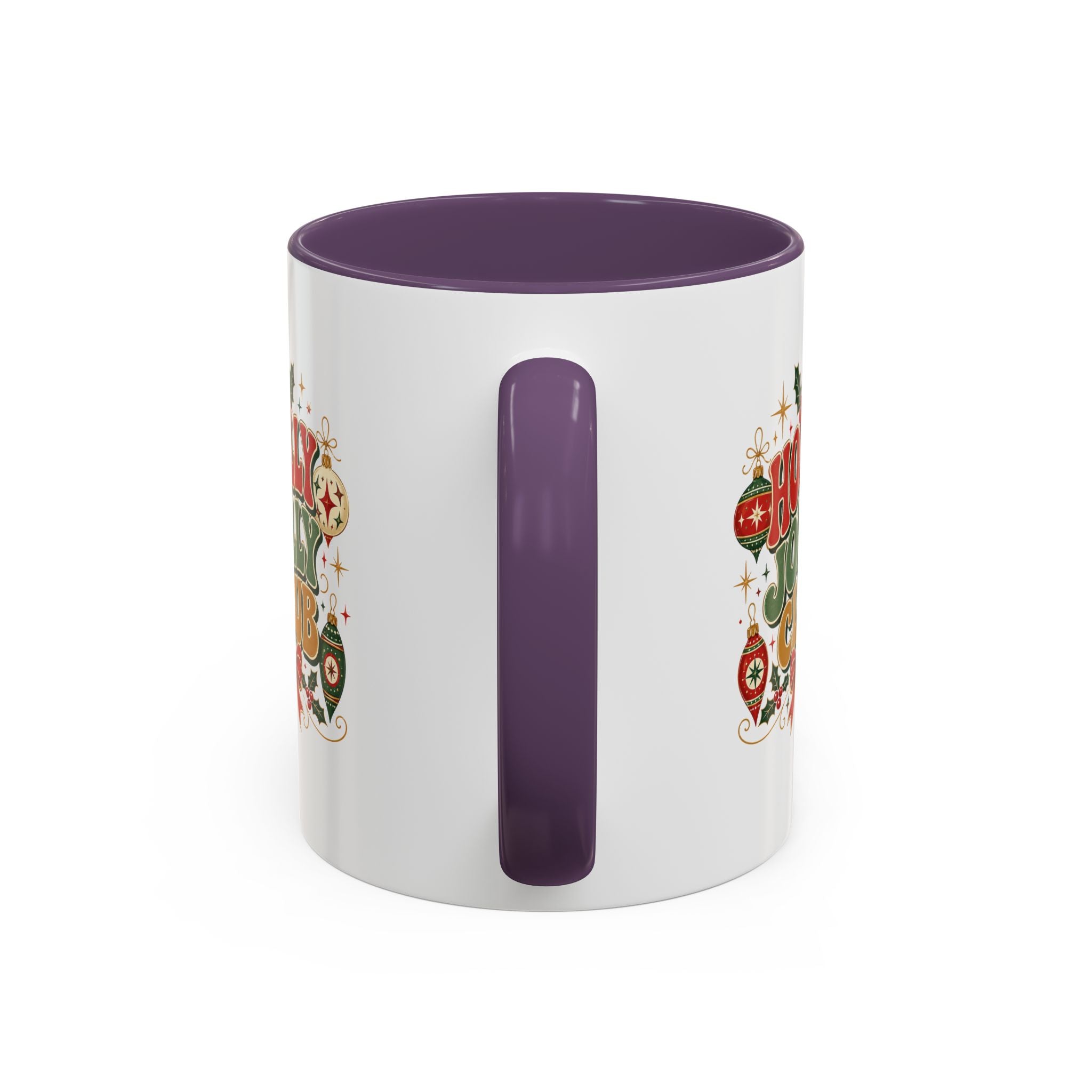 Accent Coffee Mug Holly Jolly Club