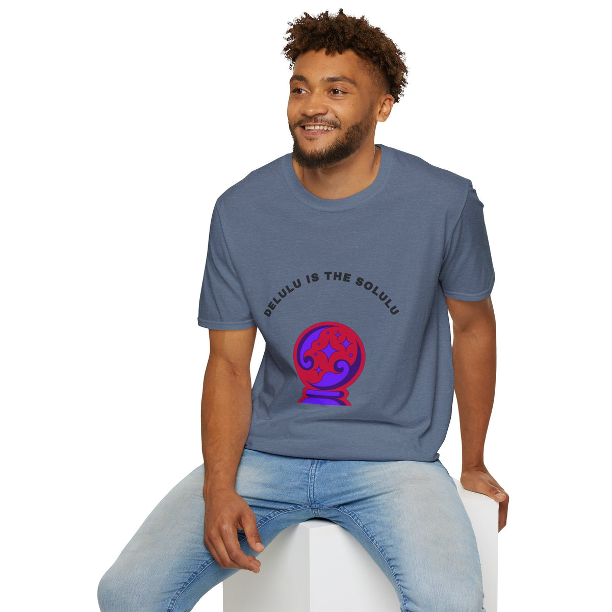 T-Shirt — Delulu Is The Solulu Crystal Ball Graphic Tee - Trending Now - September 2026