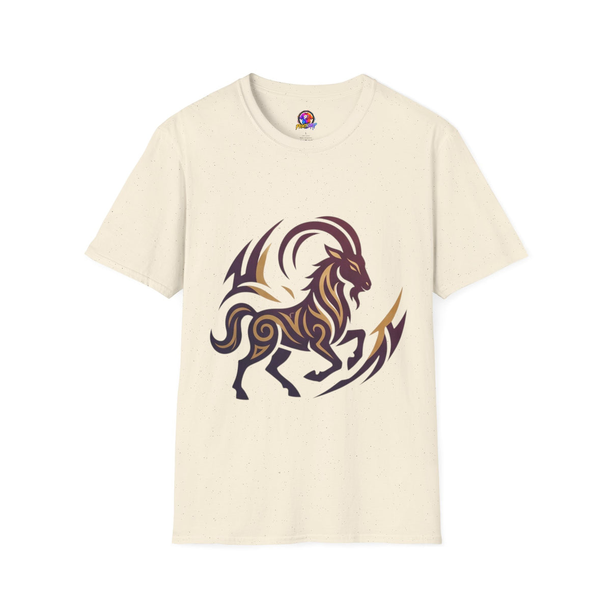 Capricorn Goat Tribal Graphic T-Shirt — Bold Goat Illustration Tee