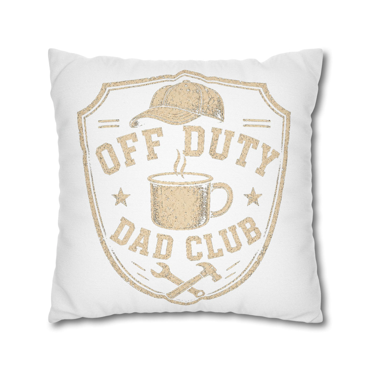 Off Duty Dad Club Decorative Pillowcase