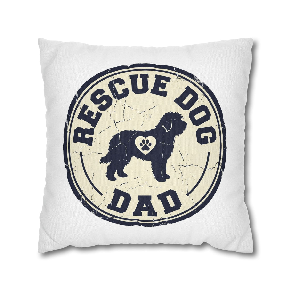 Funny Rescue Dog Dad Pillowcase