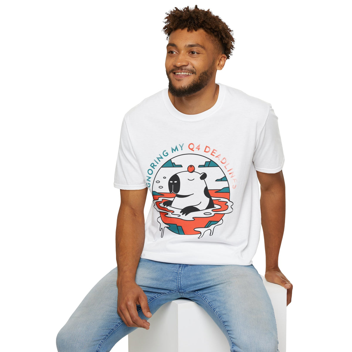 Lazy Panda 'Ignoring My Q4 Deadline' T-Shirt - Trending Now - August 2026