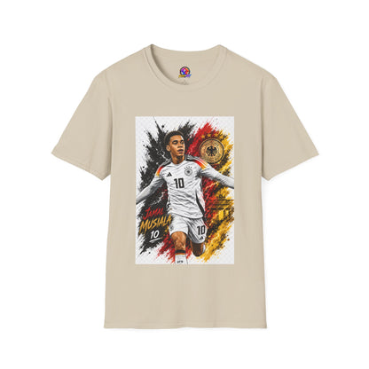 Germany Soccer Player Graphic T-Shirt — Jamal Musiala Germany Jersey Design
