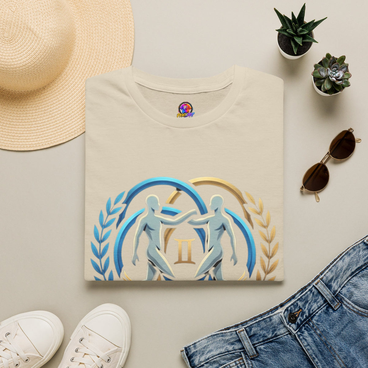 Gemini Zodiac T-Shirt — 'Gemini: Master of Adaptation' Astrological Graphic Tee