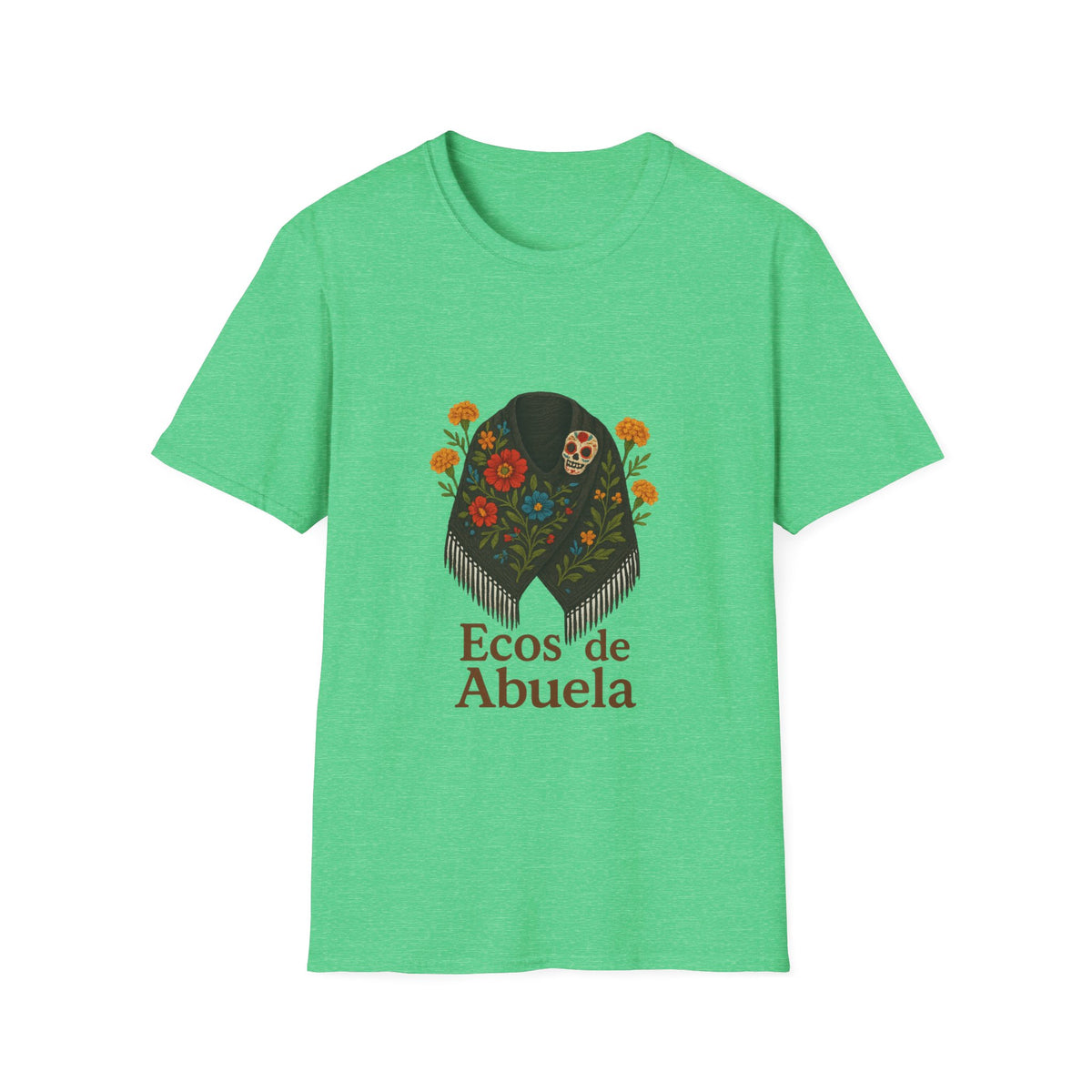 'Ecos de Abuela' Floral Graphic T-Shirt — Spanish Grandma Gift - Trending Now - October 2026