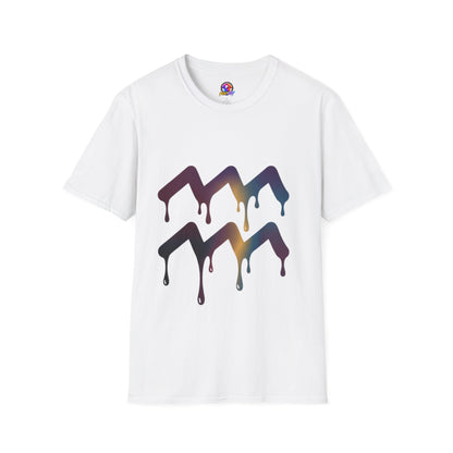 Dripping Mountain Graphic Tee — Vaporwave Sunset T-Shirt