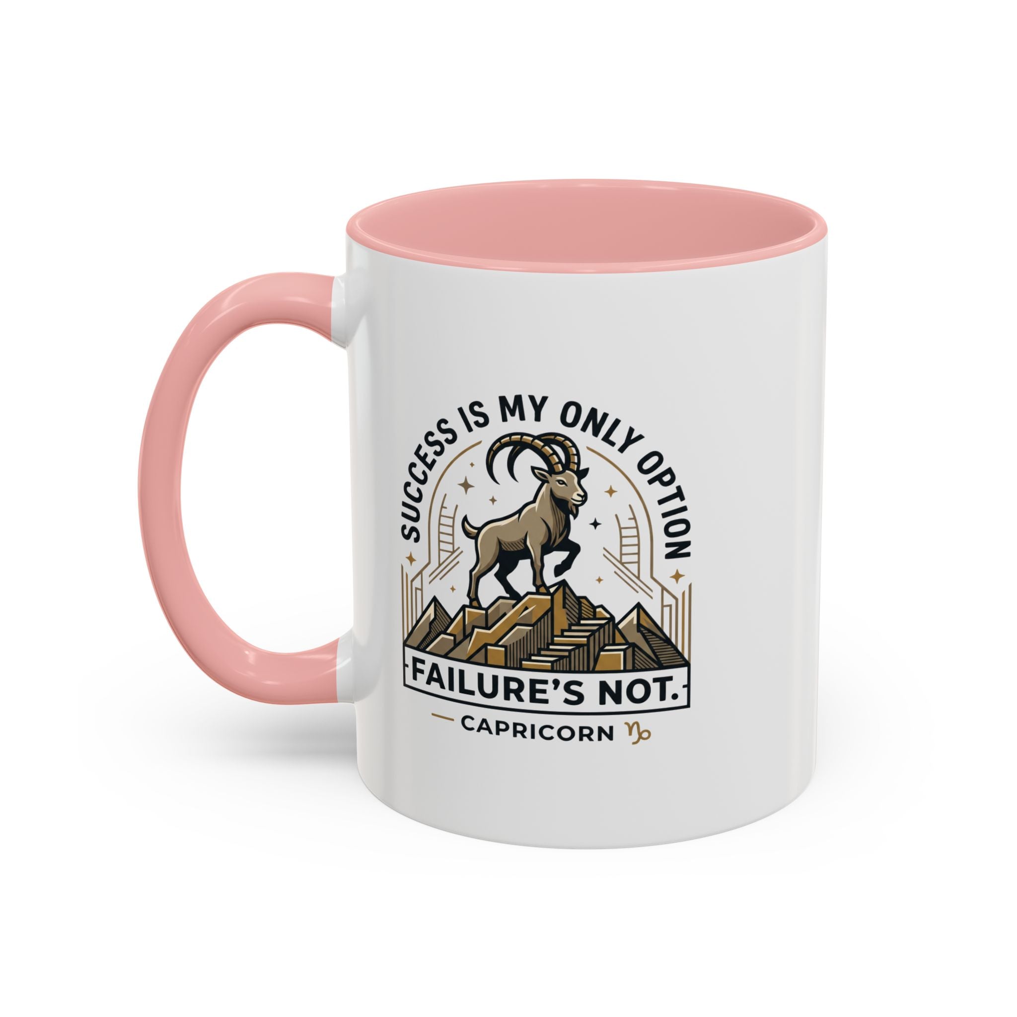 Capricorn Coffee Mug – "Success Is My Only Option, Failure's Not" Zodiac Gift