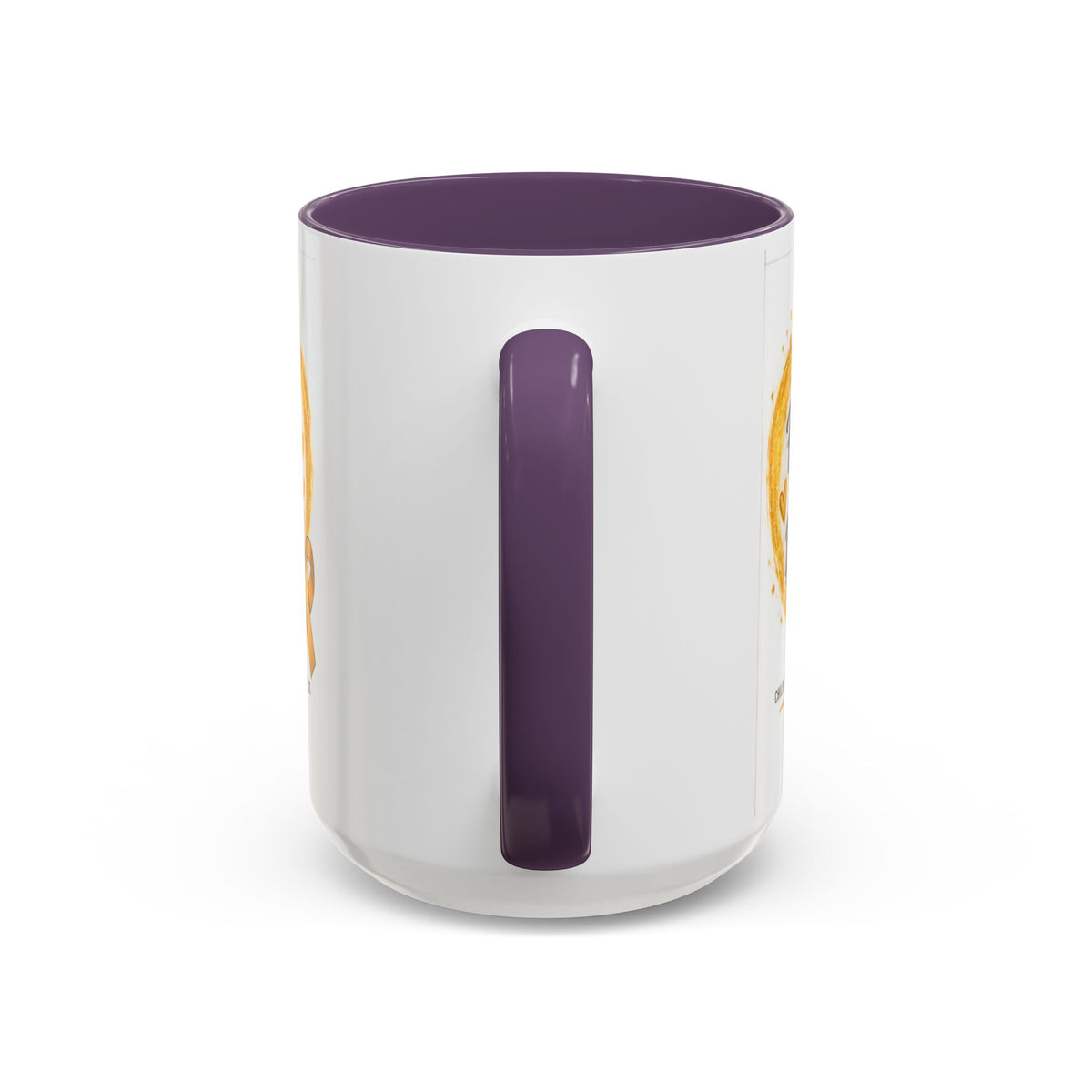 Childhood Cancer Awareness Coffee Mug – "Fighter Today Brighter Tomorrow" (Accent 11/15oz)