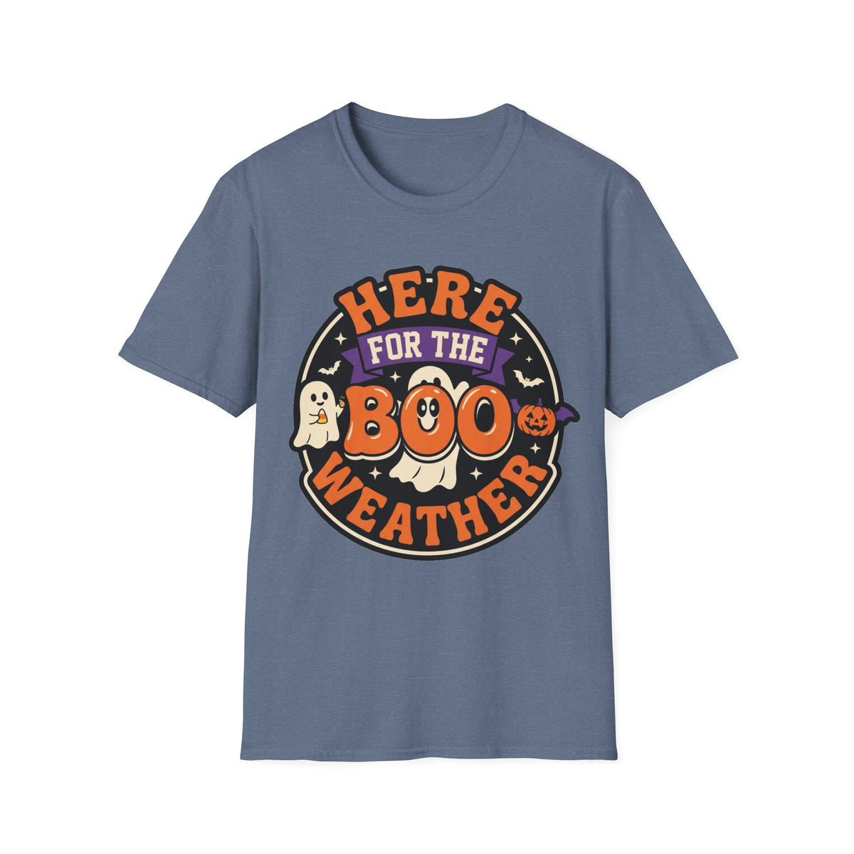 Halloween 'Here for the Boo Weather' T-Shirt - Trending Now - August 2026