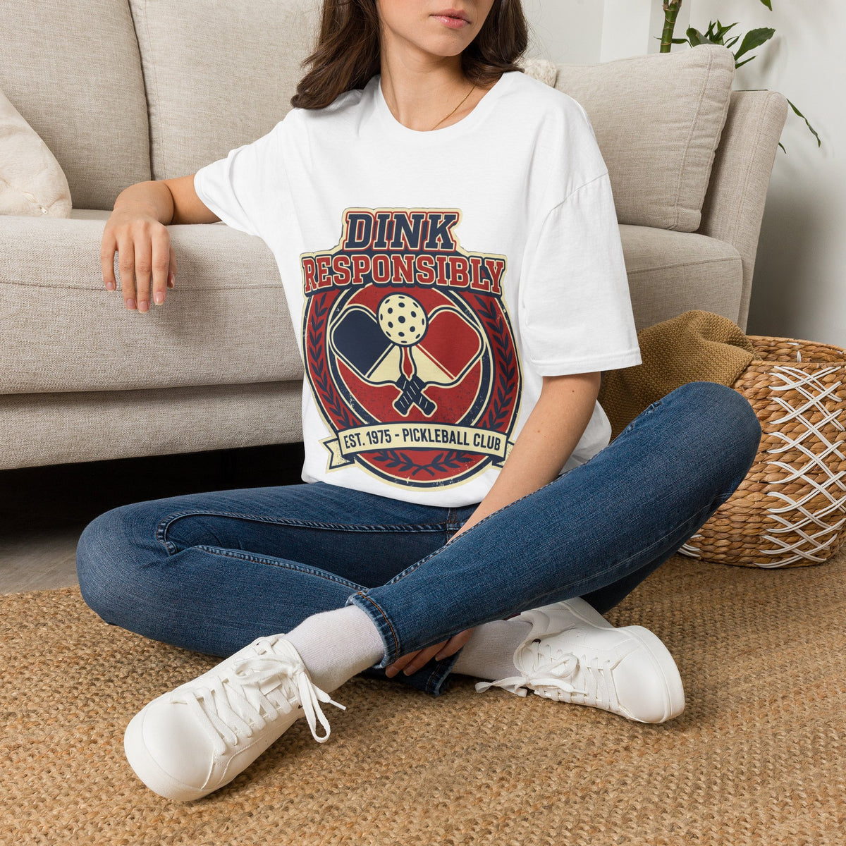 Pickleball T‑Shirt — "Dink Responsibly" Vintage Pickleball Club Tee