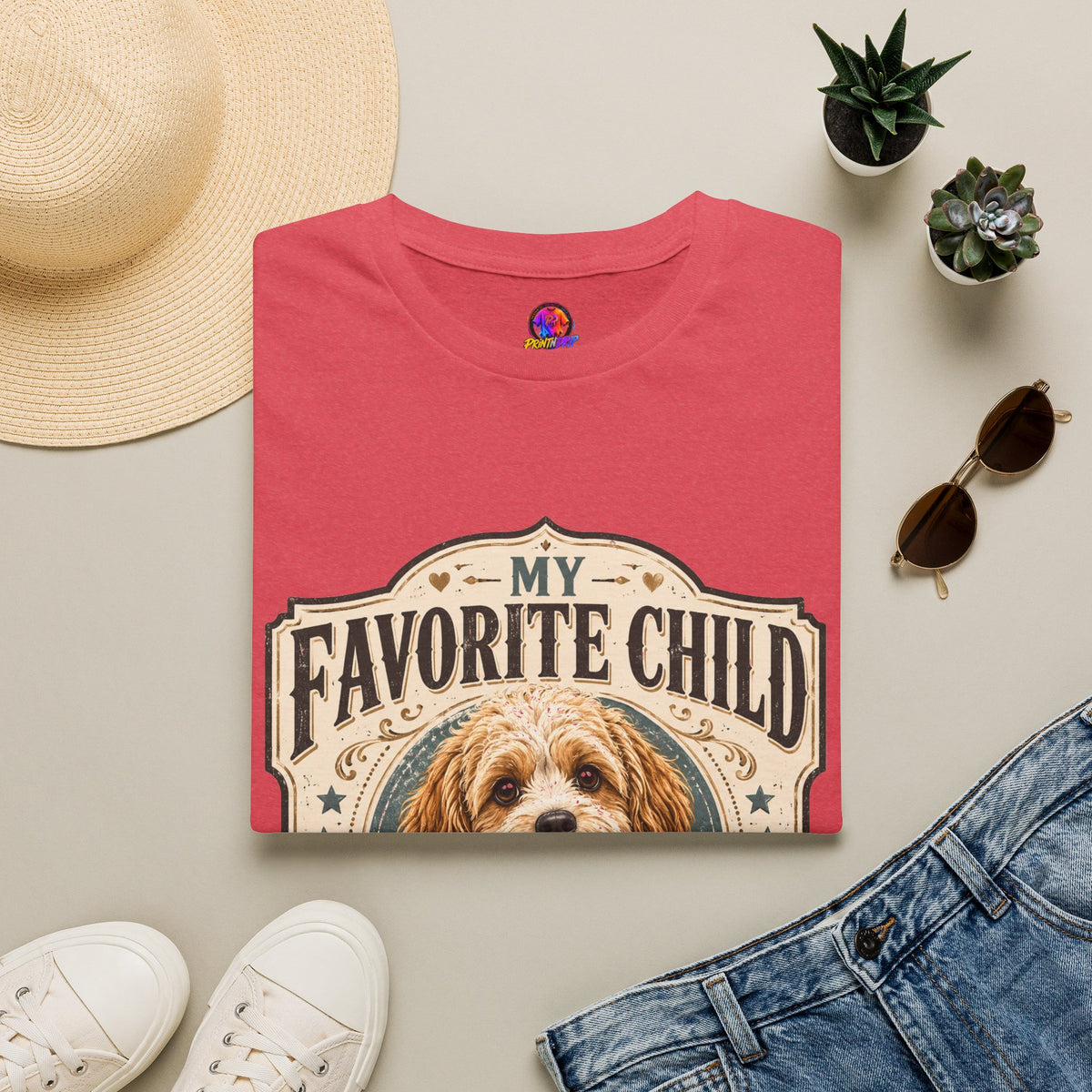 My Favorite Child Dog Mom Club T-Shirt — Cute Puppy Pet Lover Tee