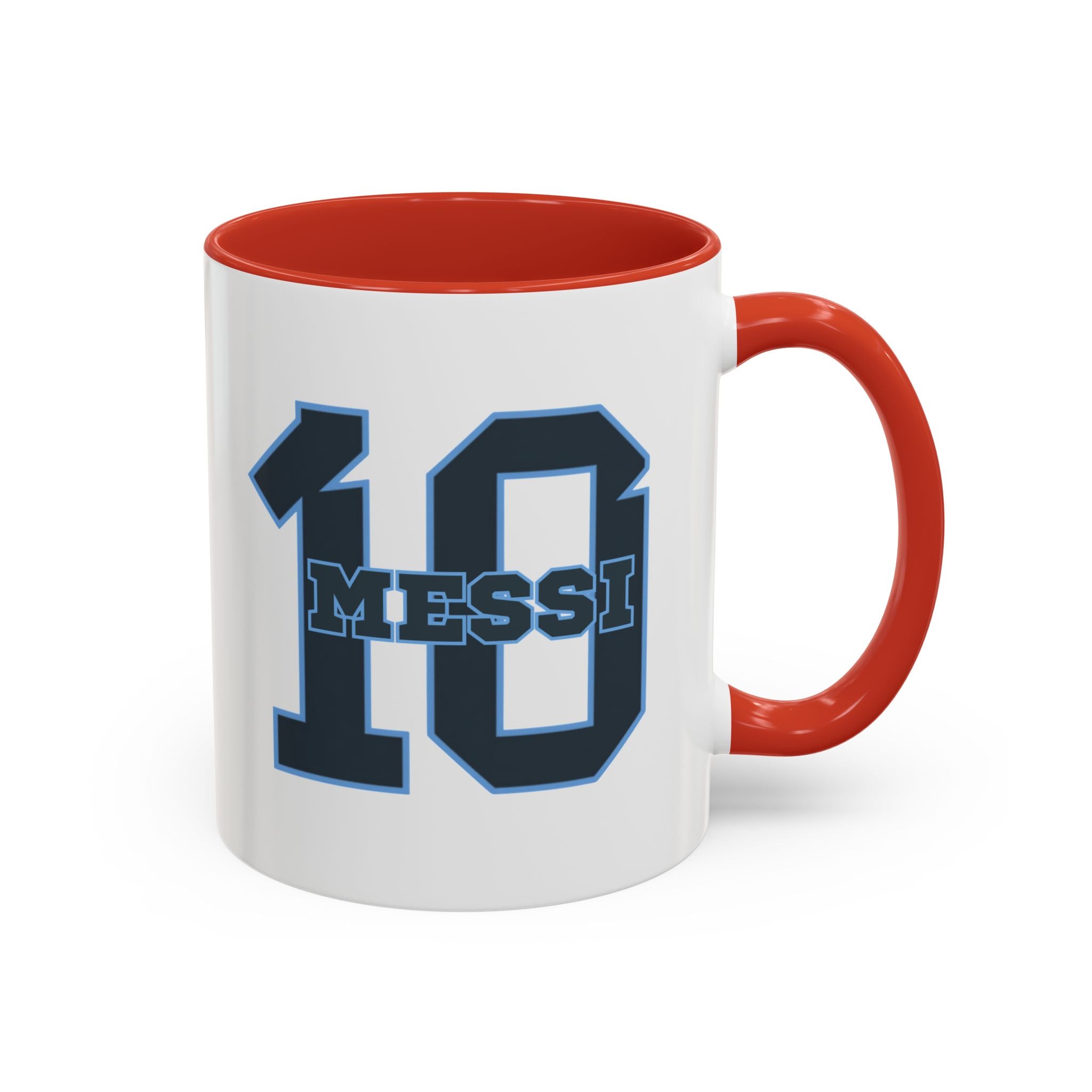 10 'Messi' Accent Coffee Mug — Soccer Jersey Number Coffee Cup