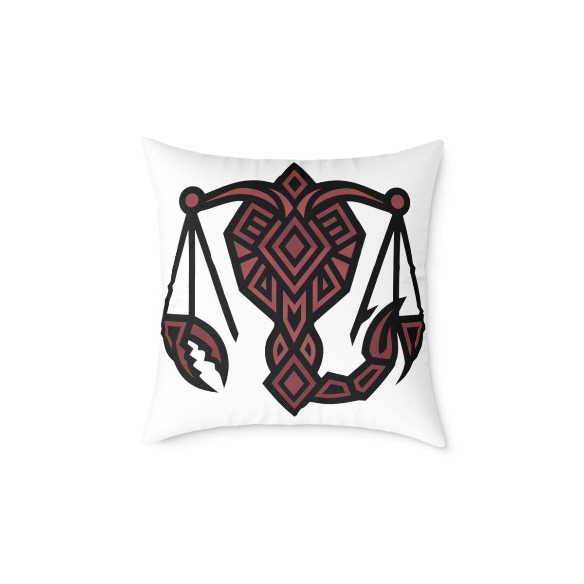 Scorpio Balance Zodiac Square Poly Canvas Pillow