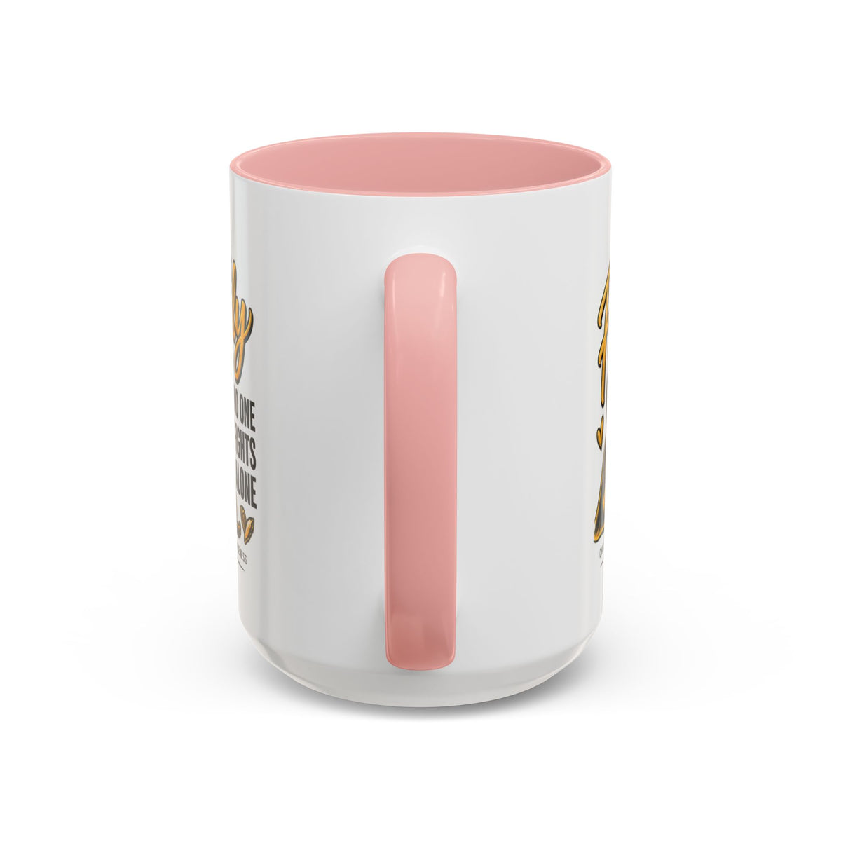 Childhood Cancer Awareness Coffee Mug — "In This Family No One Fights Alone"