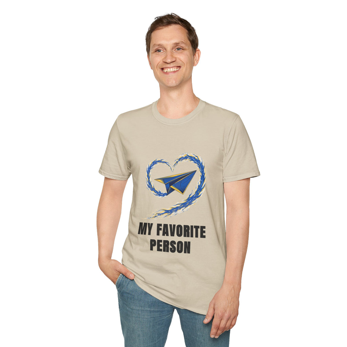 Paper Plane Heart T-Shirt — “My Favorite Person” Graphic Tee - Trending Now - August 2026
