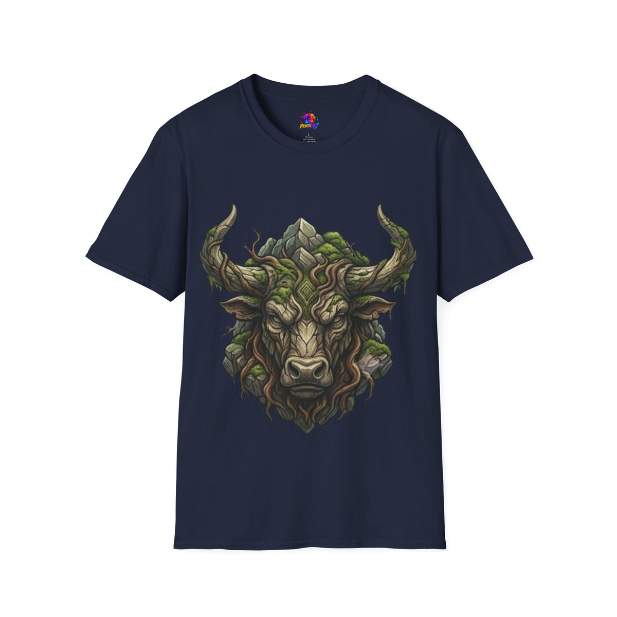 Taurus Greenman Bull T-Shirt — Nature Spirit Woodland Bull Graphic Tee