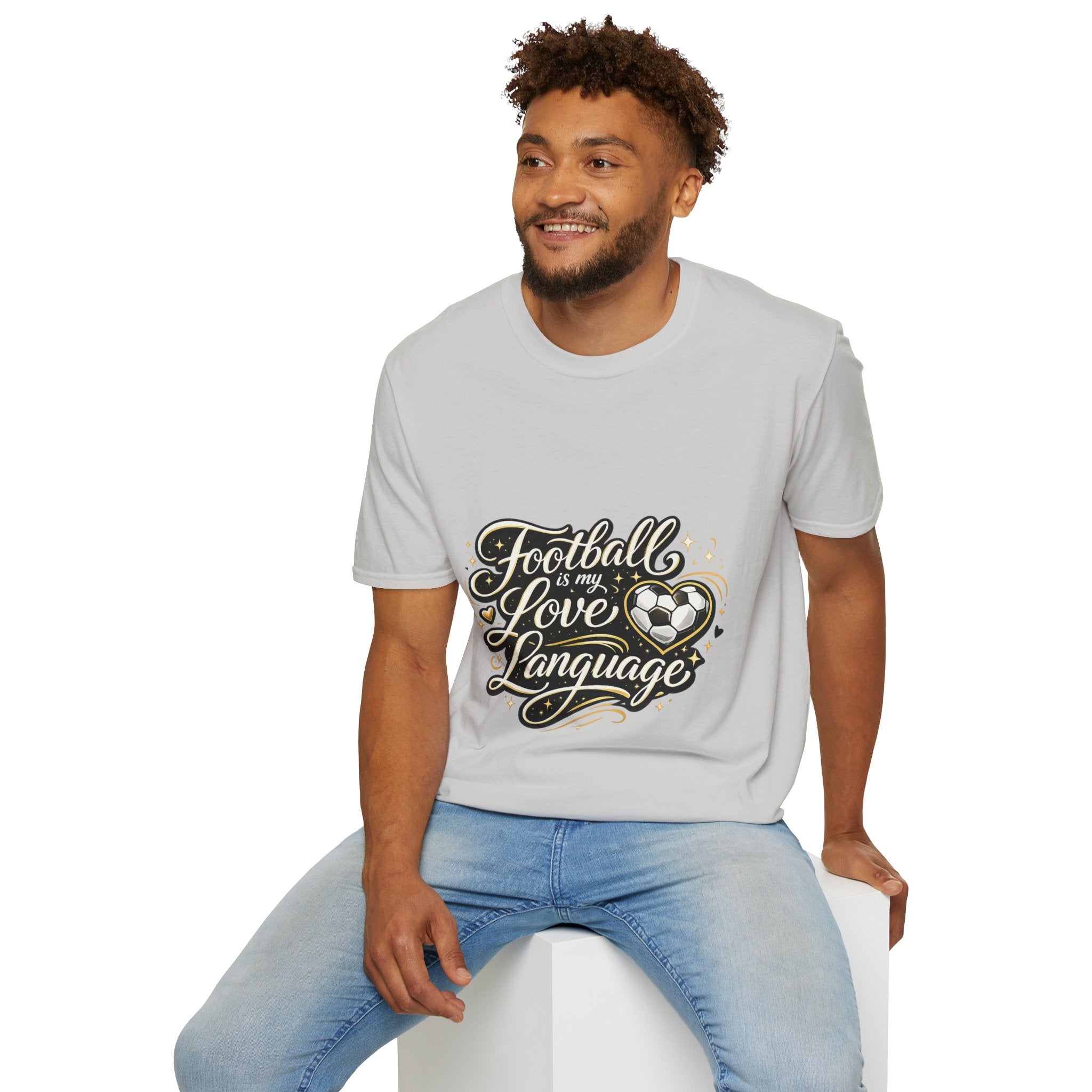 Women's/Unisex Soccer Fan Shirt Football Is My Love Language Tee —