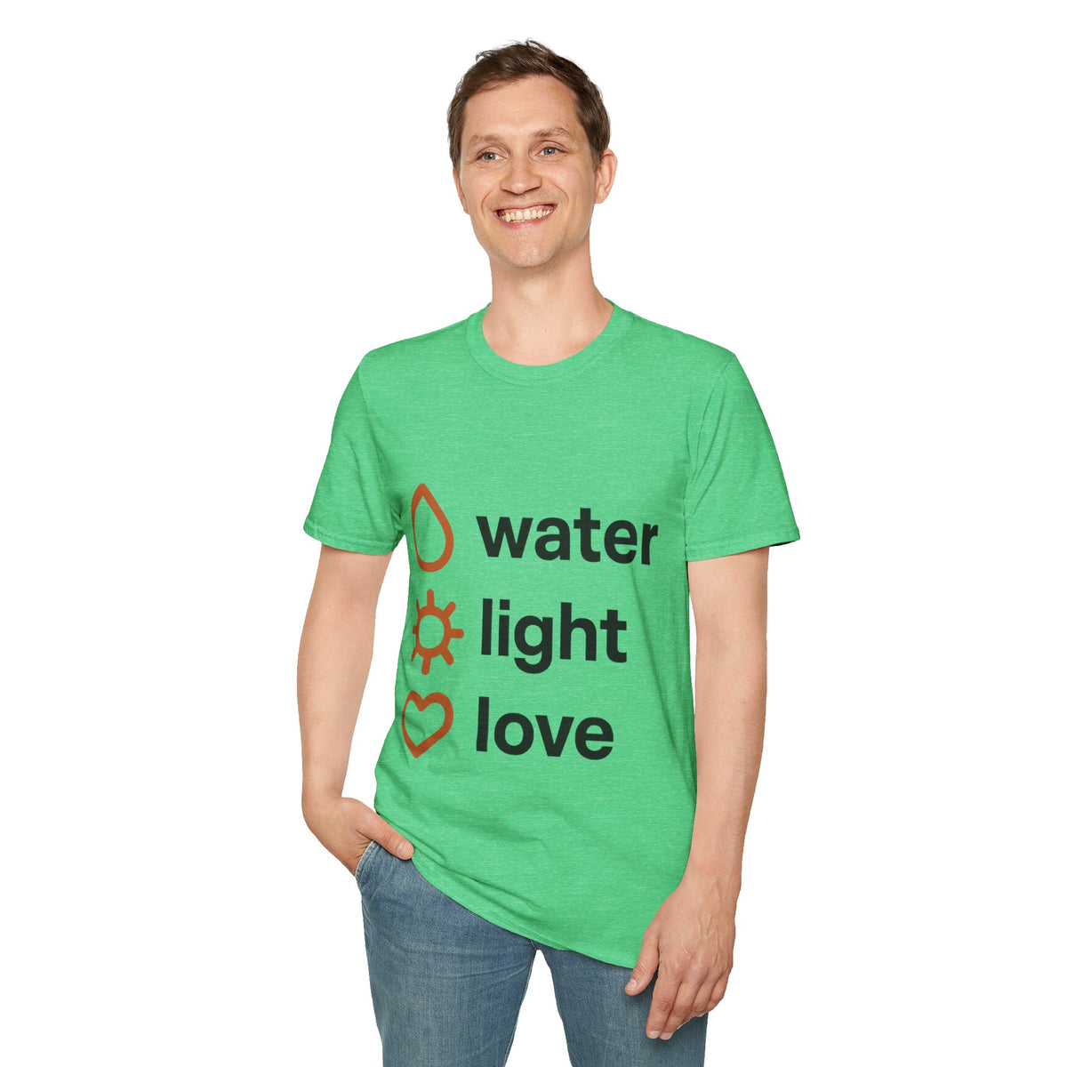 Minimalist Water Light Love Self Care Graphic Tee - Trending Now - September 2026