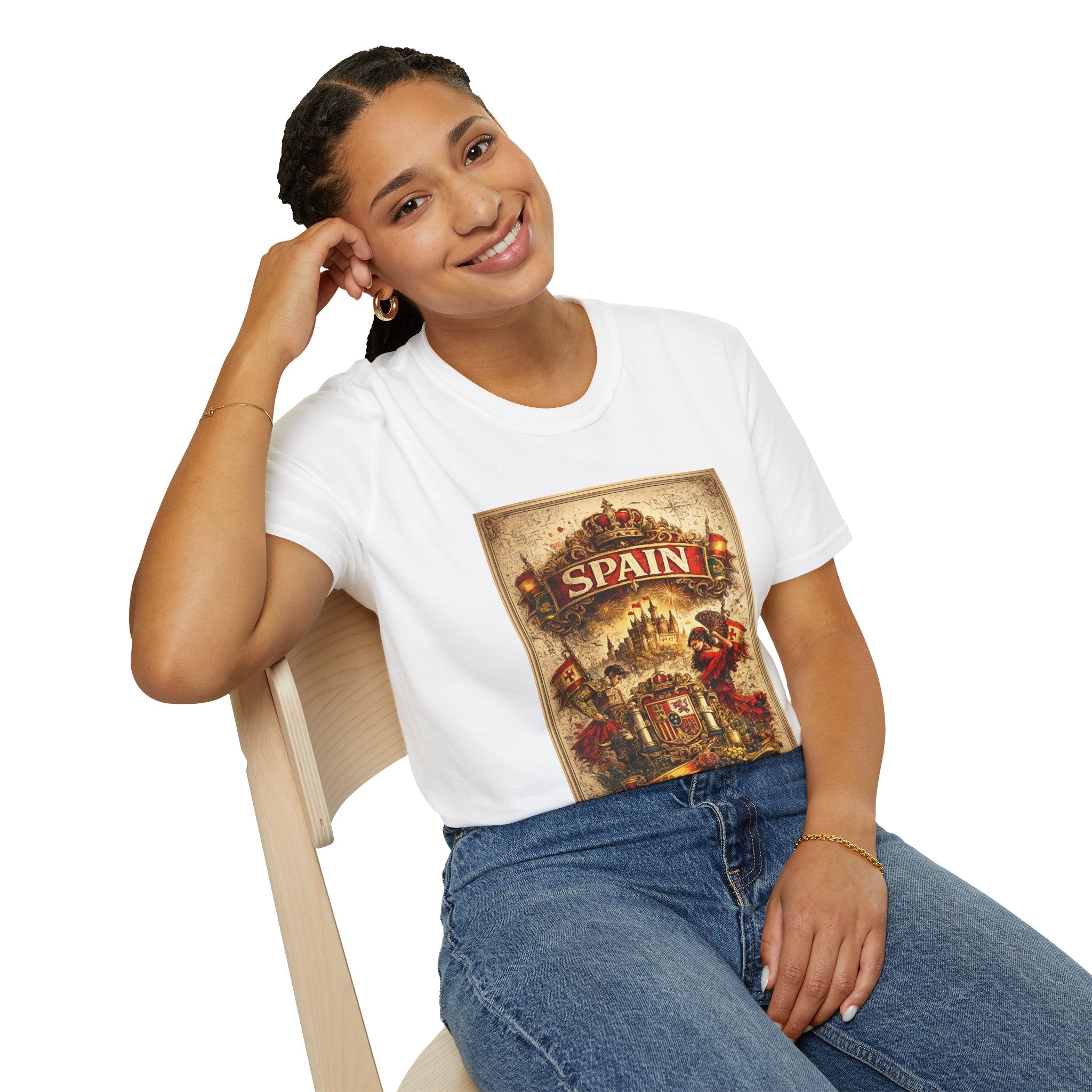 Spain Vintage Travel Graphic T‑Shirt — Retro Spanish Landmark Tee