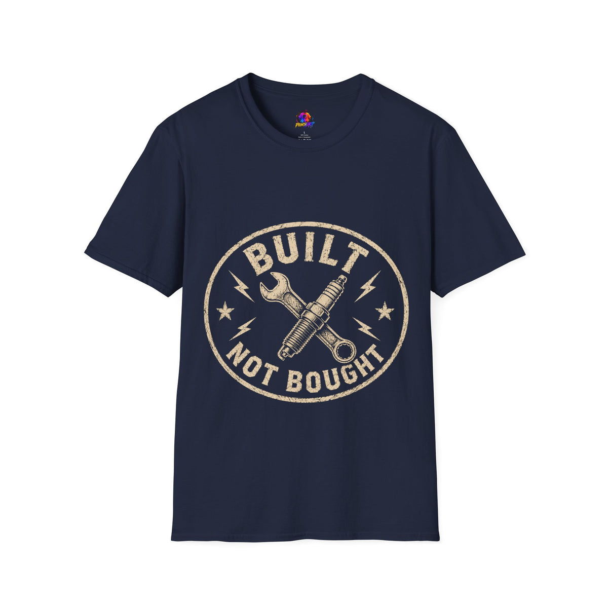 T-Shirt — "Built Not Bought" Vintage Mechanic Graphic