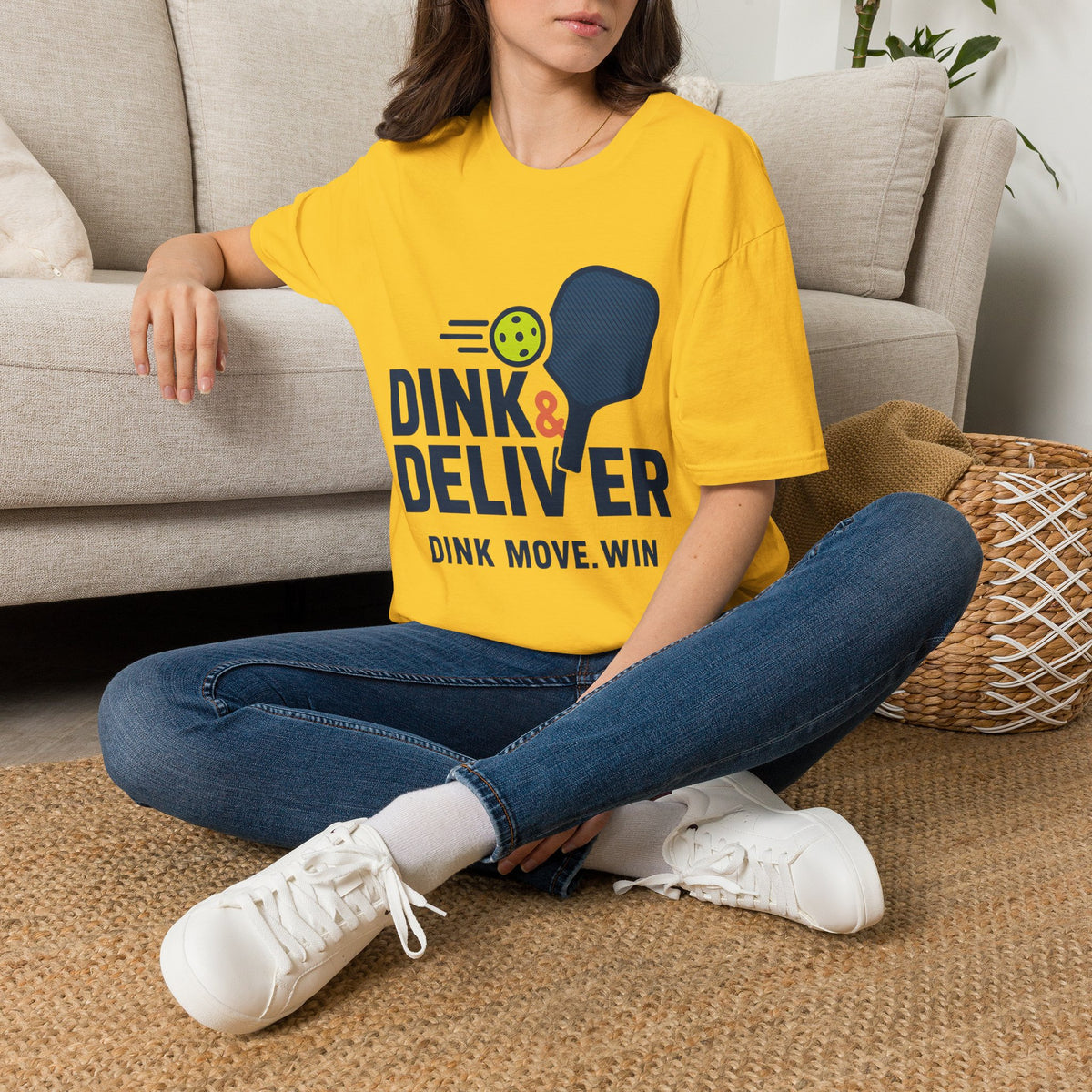 Pickleball Player T‑Shirt — 'Dink. Drive. Deliver.' Graphic Tee for Pickleball Fans - Trending Now - August 2026