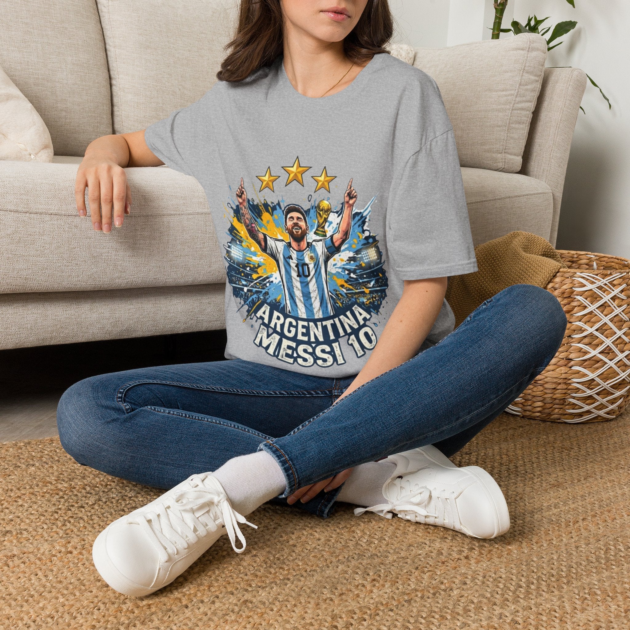 Argentina Messi Soccer T‑Shirt — World Cup Champion Fan Tee