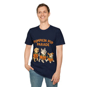 Pumpkin Pup Parade Graphic Tee, Cute Halloween Dogs Fall Season T-Shirt - Trending Now - September 2026