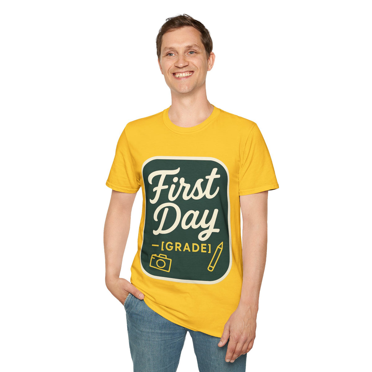 First Day T-Shirt — Retro "First Day (Grade 1)" Back-to-School Tee - Trending Now - August 2026