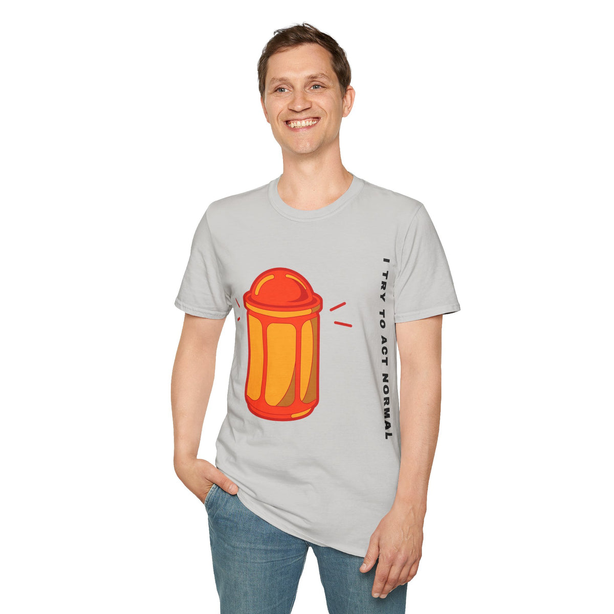 T-Shirt — 'I Try to Be a Grown-Up' Cartoon Fire Hydrant Graphic Tee - Trending Now - September 2026