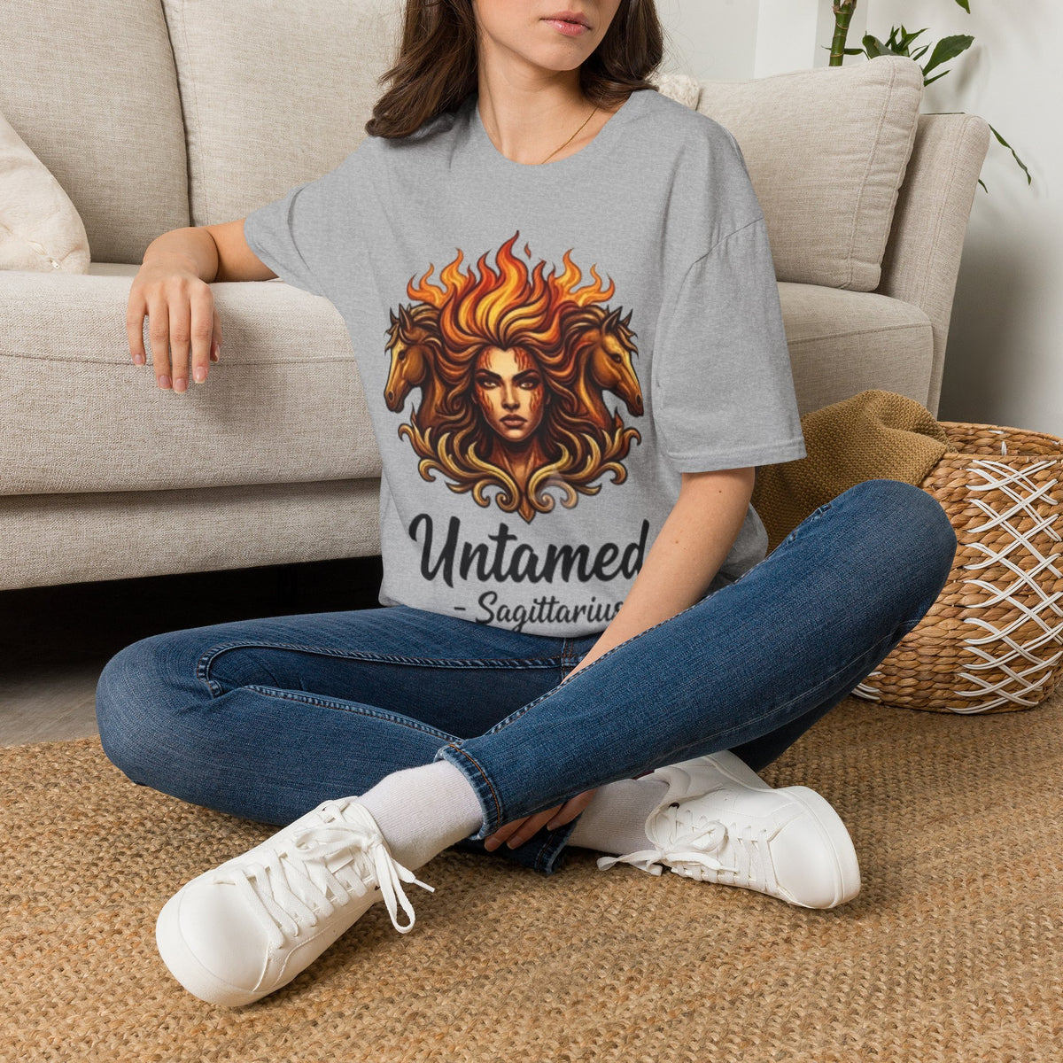 Sagittarius 'Untamed' Zodiac T-Shirt — Fiery Archer Astrology Tee