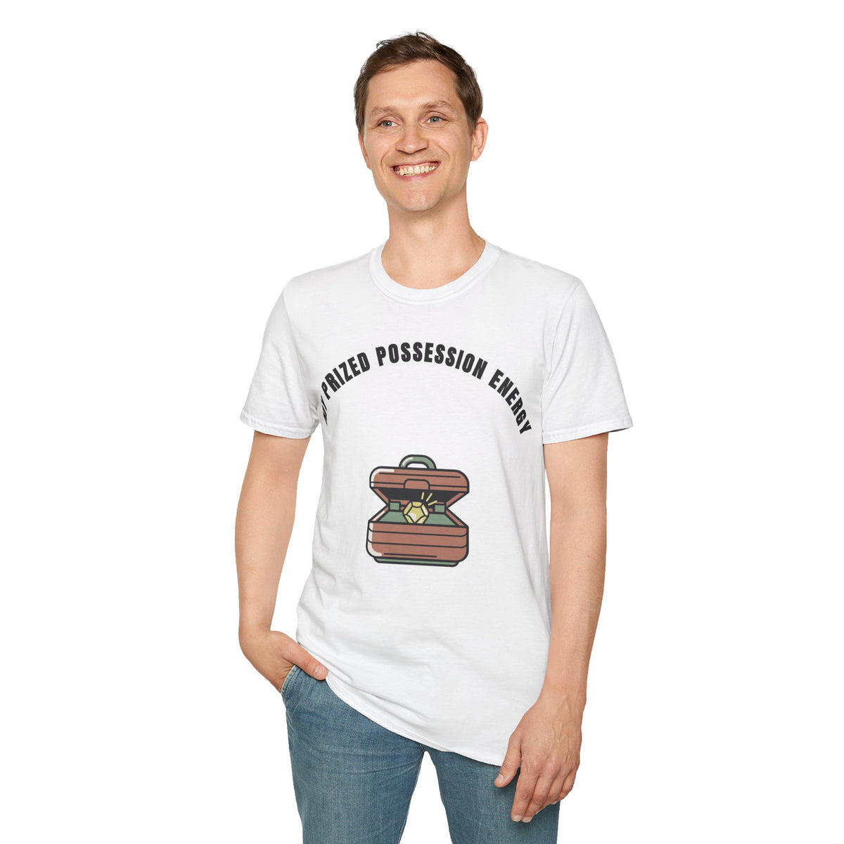 T-Shirt — Treasure Chest Graphic “My Prized Possession Energy” - Trending Now - September 2026