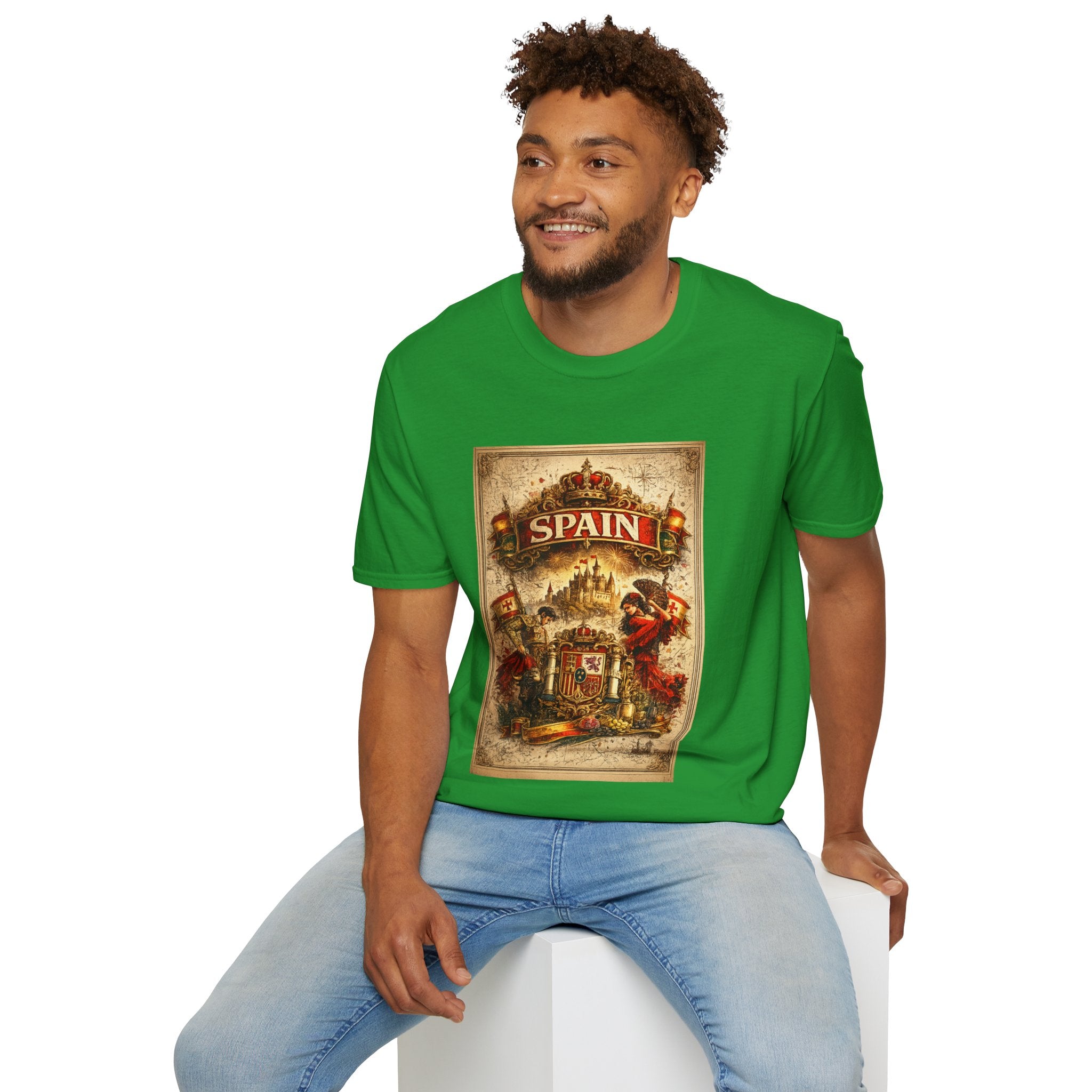 Spain Vintage Travel Graphic T‑Shirt — Retro Spanish Landmark Tee