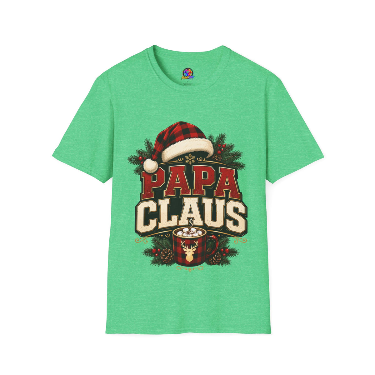 Papa Claus T-Shirt — Festive Holiday Dad Christmas Tee