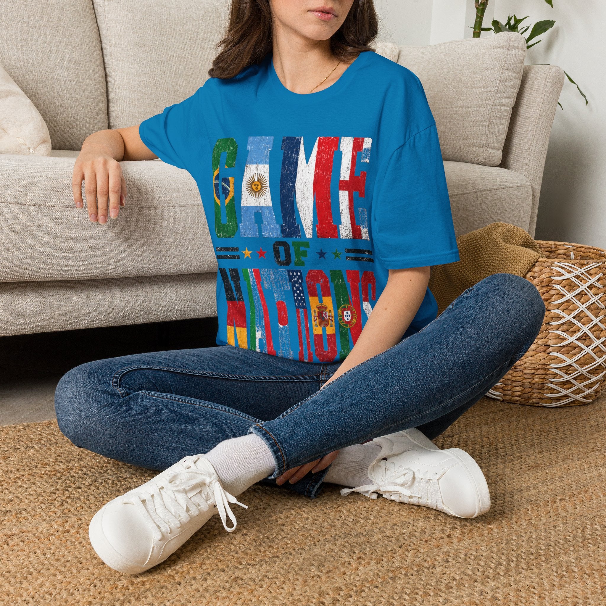 FIFA World Cup 2026 T-Shirt — 'Game of Nations' Vintage Flag Soccer Graphic Tee
