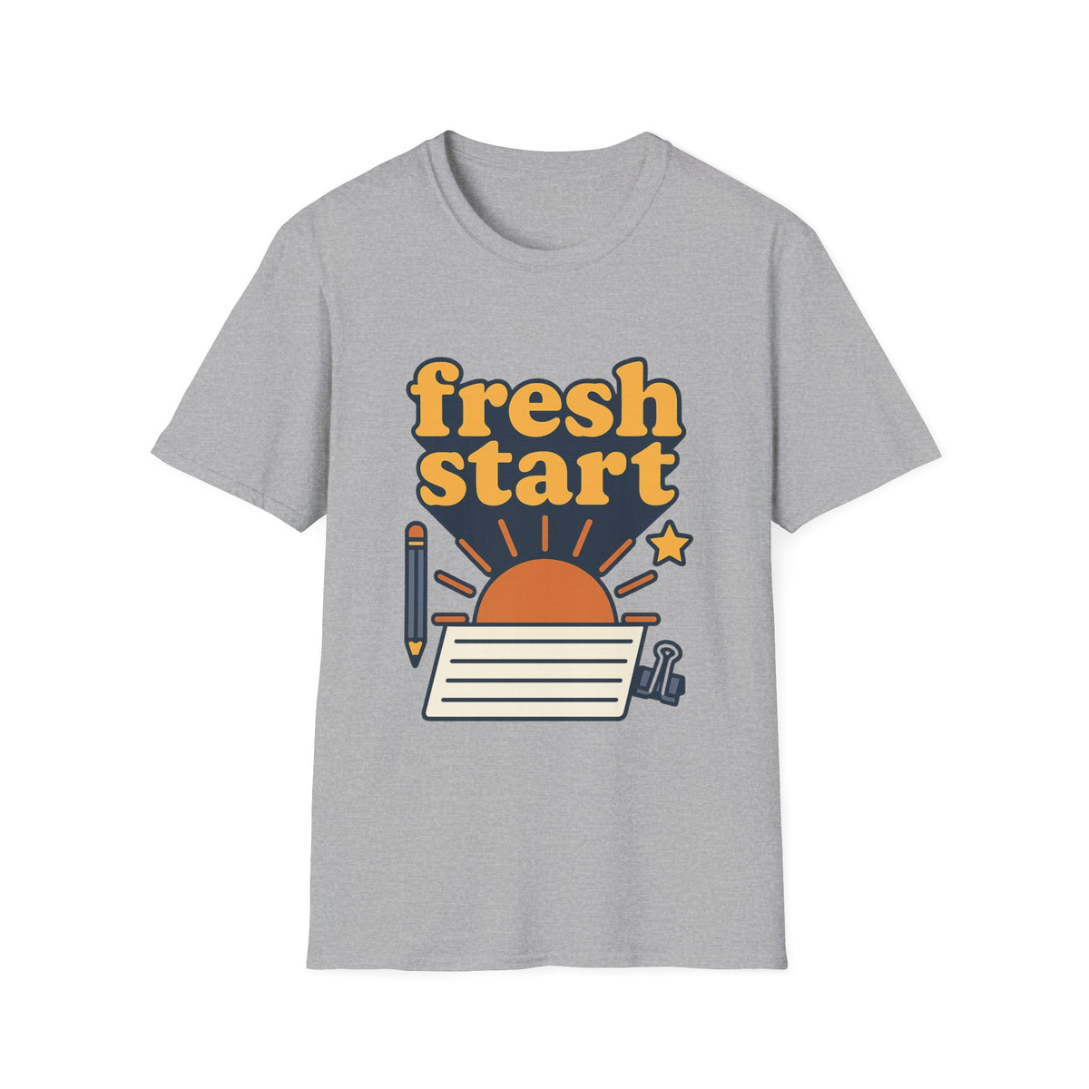 Fresh Start T-Shirt – Retro Sunrise Graphic  - Trending Now - August 2026