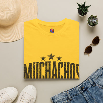 Muchachos Graphic T‑Shirt — Vintage Distressed Crew Tee - Argentina Song, slogan, favorite chant