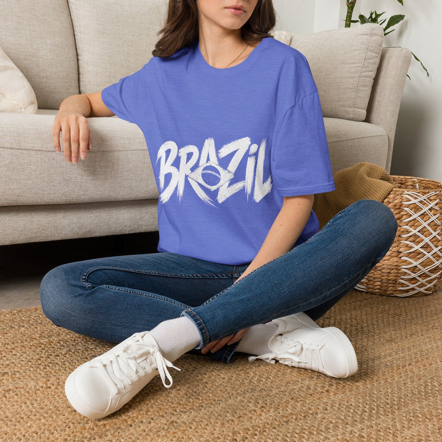 Brazil Minimal Marble Waves T-Shirt