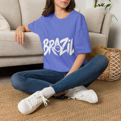 Brazil Minimal Marble Waves T-Shirt