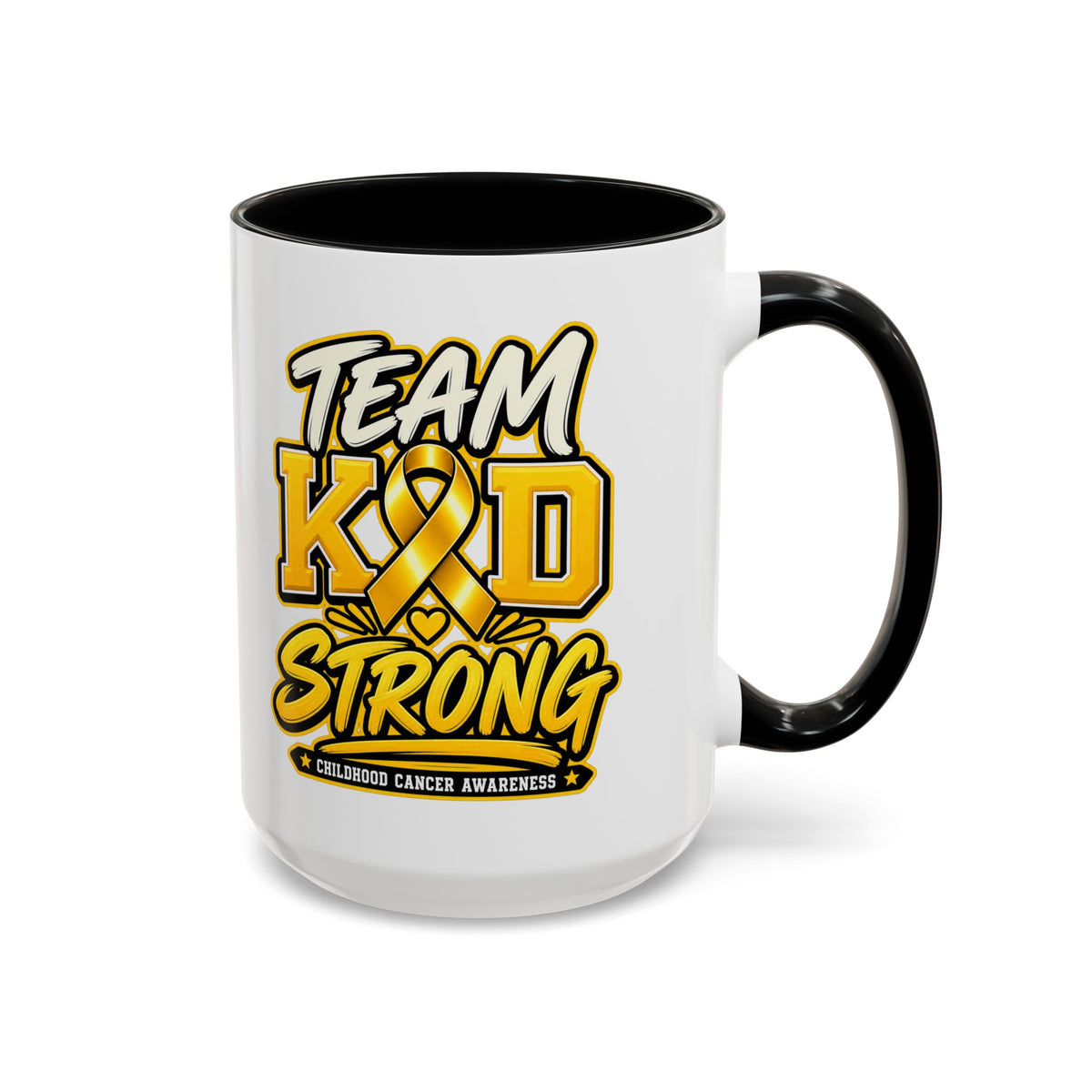 Team KID Strong Childhood Cancer Awareness Coffee Mug