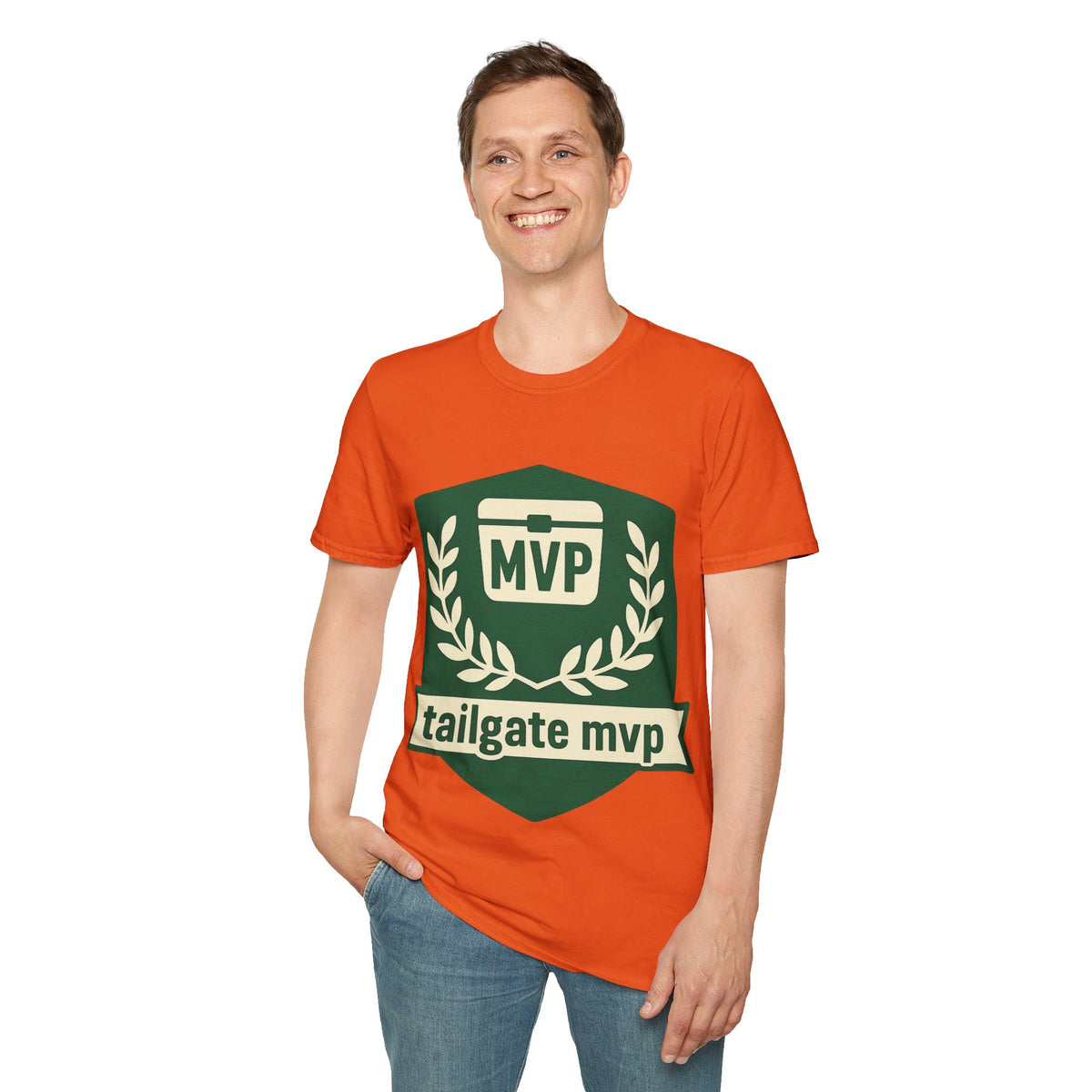 MVP Tailgate T-Shirt — Vintage Green MVP Badge Tee - Trending Now - August 2026