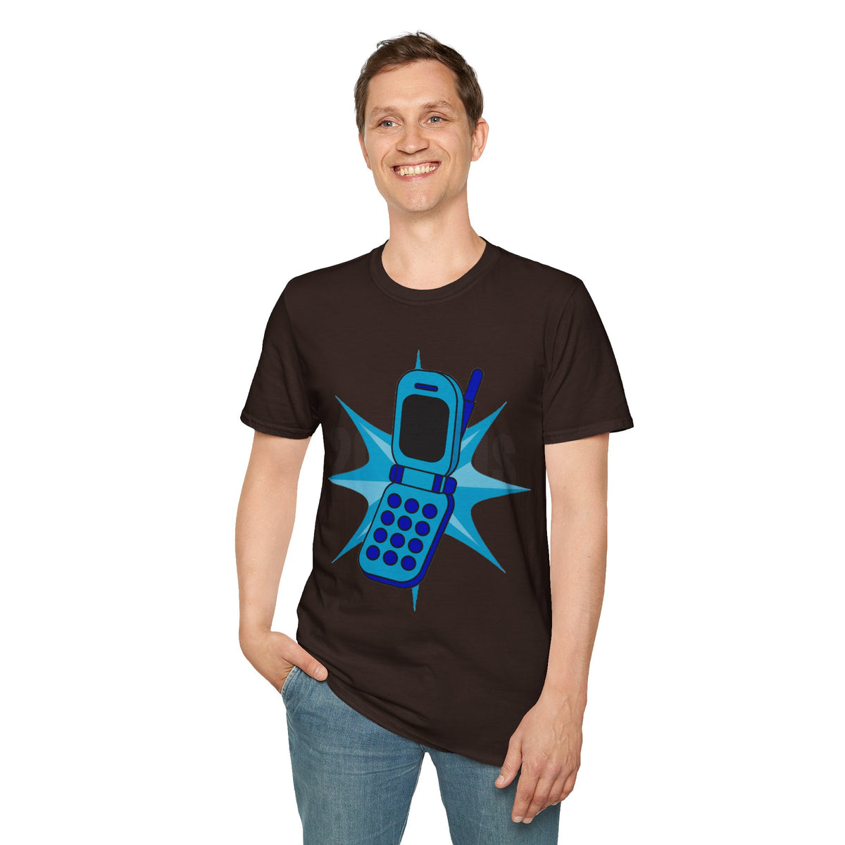 Retro Cell Phone Graphic T-Shirt — 90s Nostalgia Vintage Mobile Tee - Trending Now - September 2026