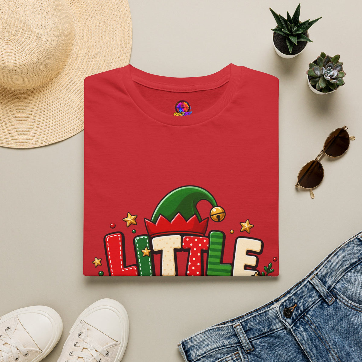 Little Elf Christmas T-Shirt — Cute Holiday Kids/Family Elf Tee