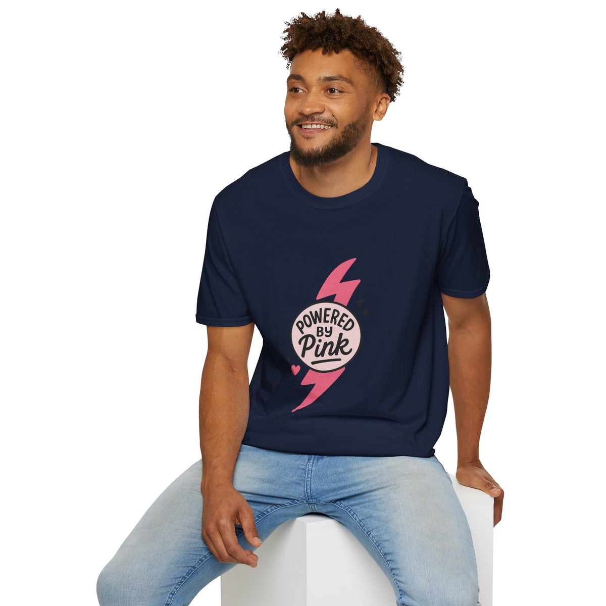 Pink Power Bolt T-Shirt — Flowers in Pink Graphic Tee - Trending Now - October 2026