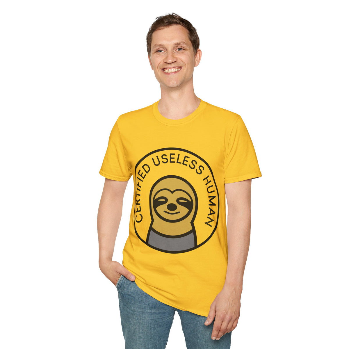 Certified Useless Human Sloth T-Shirt — Funny Lazy Sloth Graphic Tee - Trending Now - August 2026