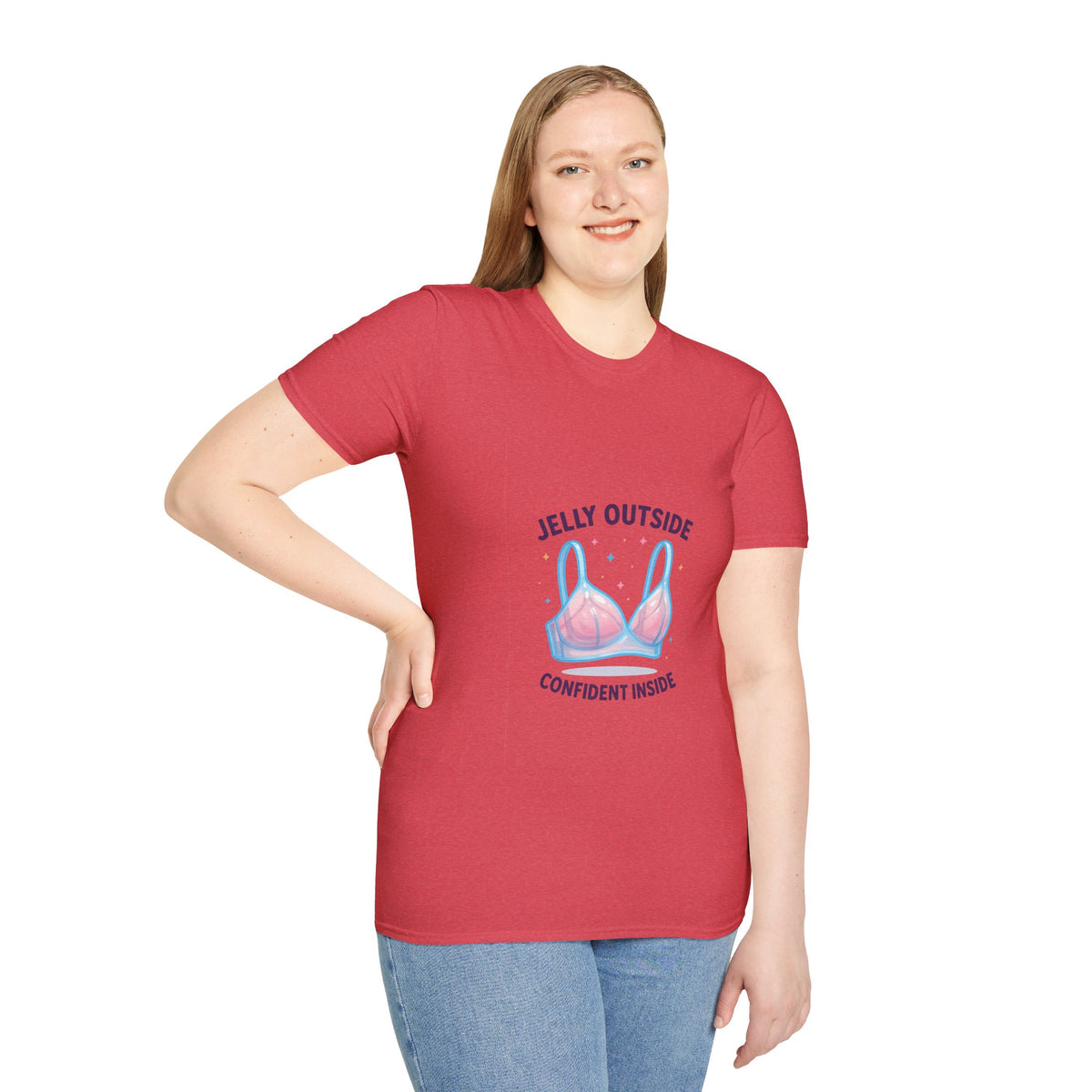 T-Shirt — "Jelly Outside, Confident Inside" Bikini Illustration- Trending Now - October 2026